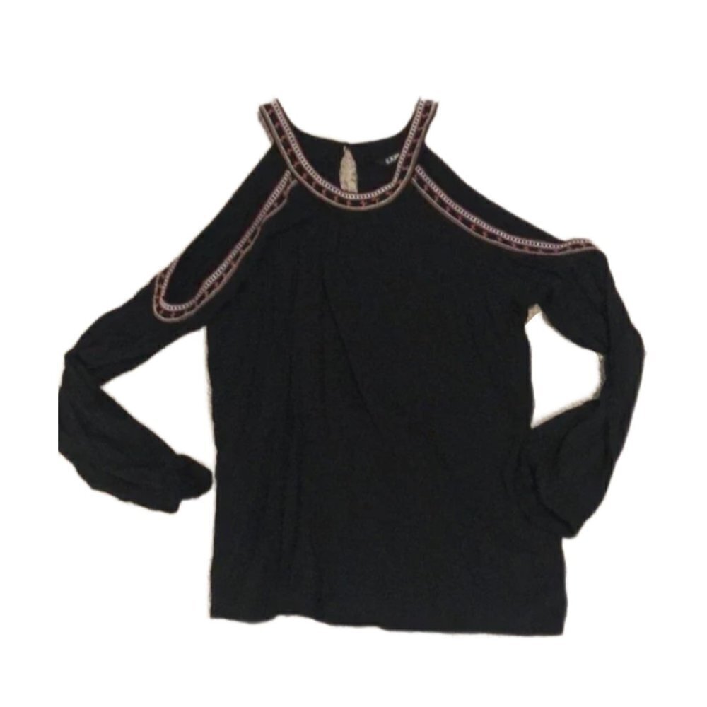Express long sleeve off the shoulder top